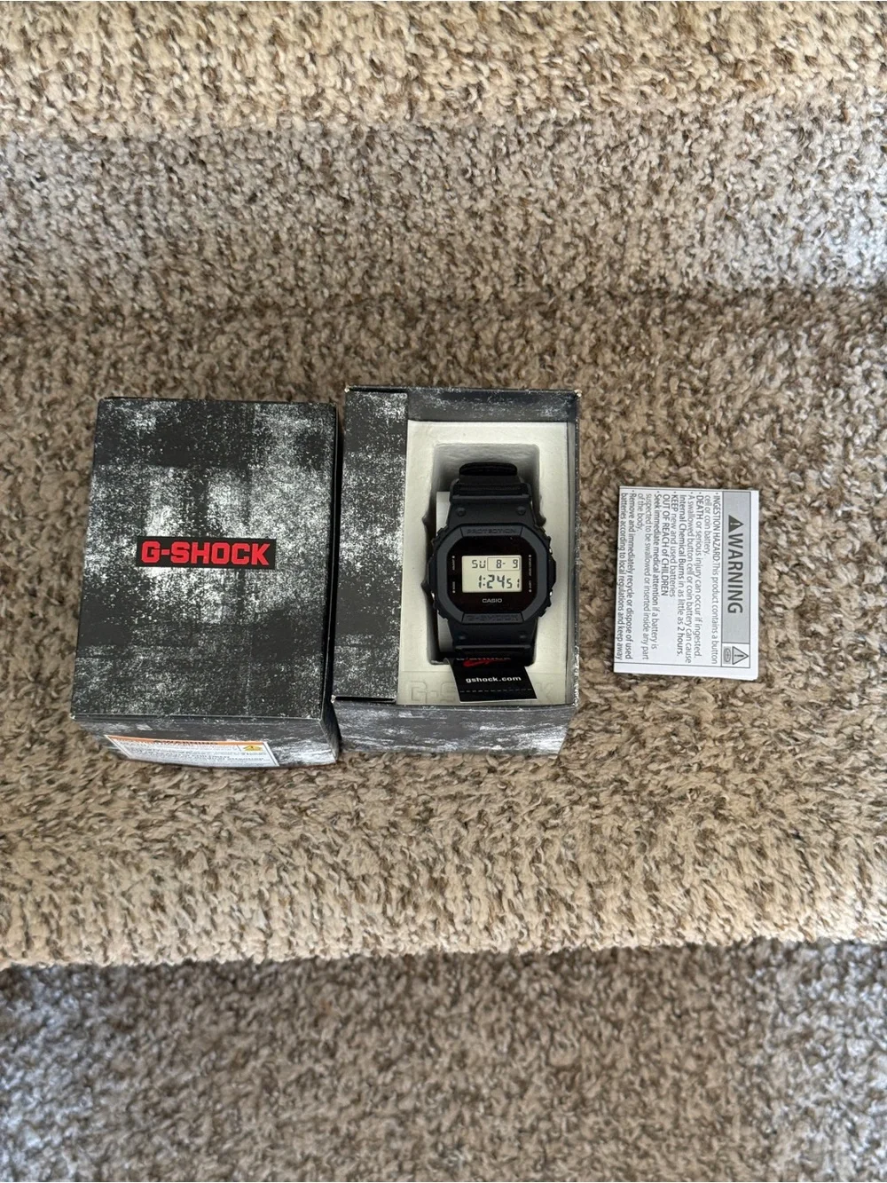 G-Shock Casio Digital Black Eco Fabric Strap Watch Mens
